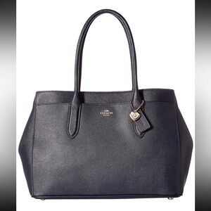 Coach Black Leather Tote 24218 bailey